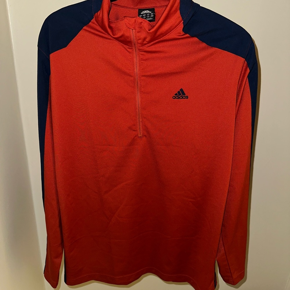 Adidas Scarlet and Midnight Quarter-Zip